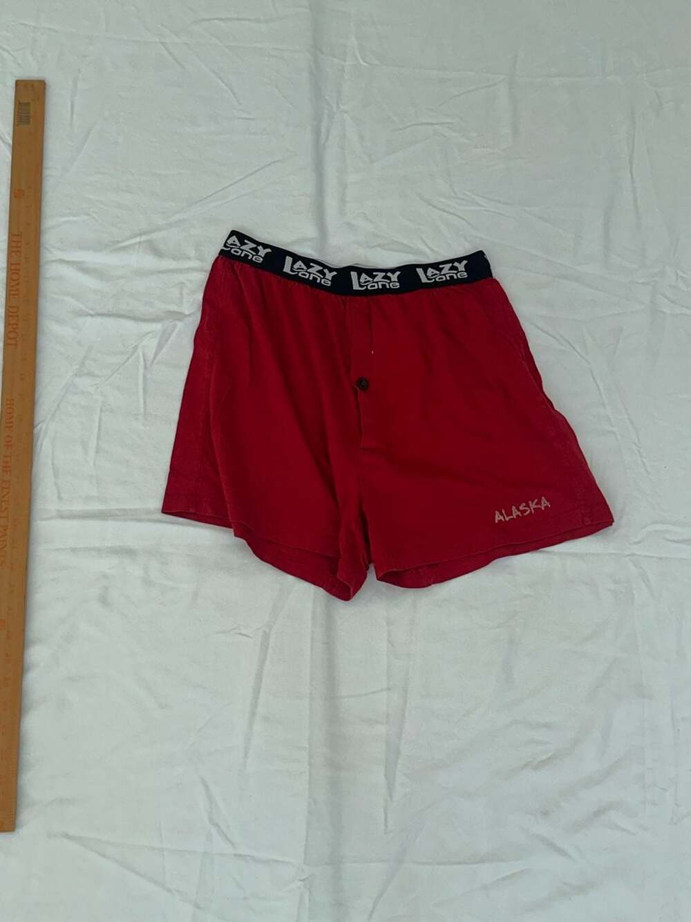 Lazy One Bear Cheeks Alaska Boxer Shorts Red